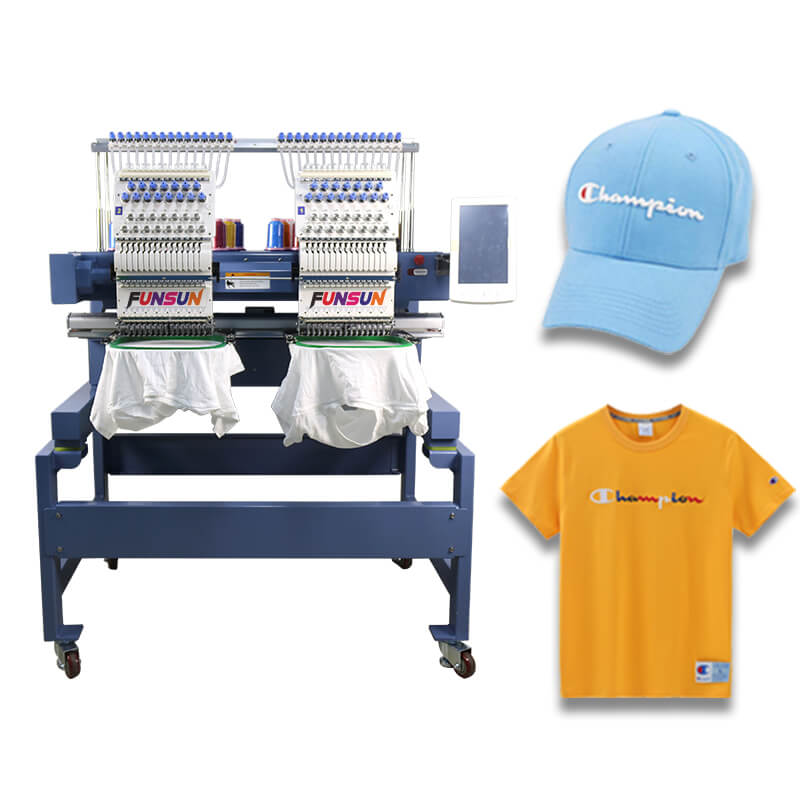 Funsun 2 Heads Embroidery Machine