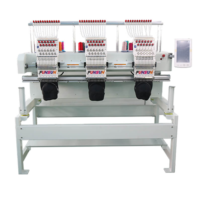 Funsun 3 Heads Embroidery Machine